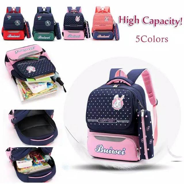 Tas Ransel Anak Sekolah Karakter Fashion Kids Backpack Cute Murah Batam Tas Kanvas