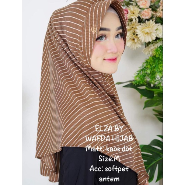 hijab kaos dot wafda