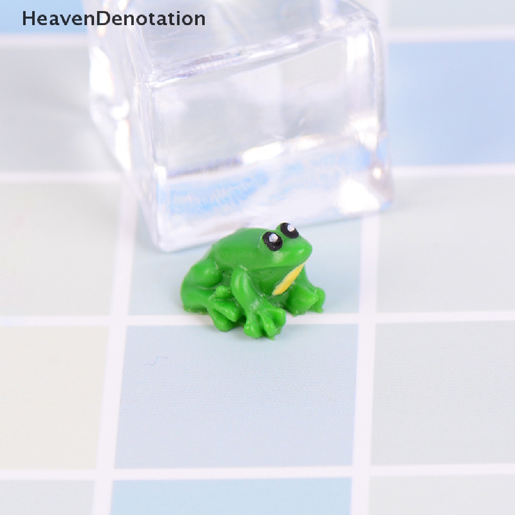 [HeavenDenotation] 2PCS Dollhouse miniature game scene model accessories mini frog