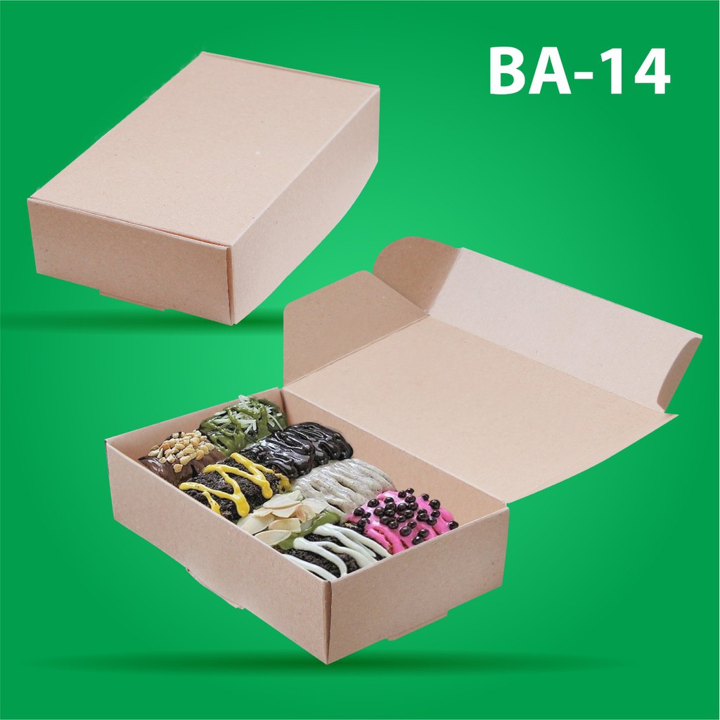 Box Brownies 20x12 Dus Brownies 20x12 (B14K3-Non Laminasi)