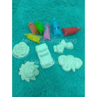 Patung gypsum media lukis anak PAKET D (no box-tanpa box ...