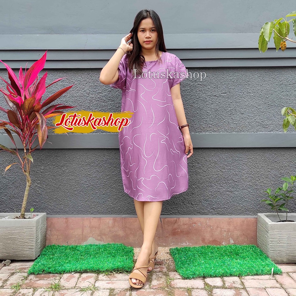 Daster Bali Daisy-Moluska Plum