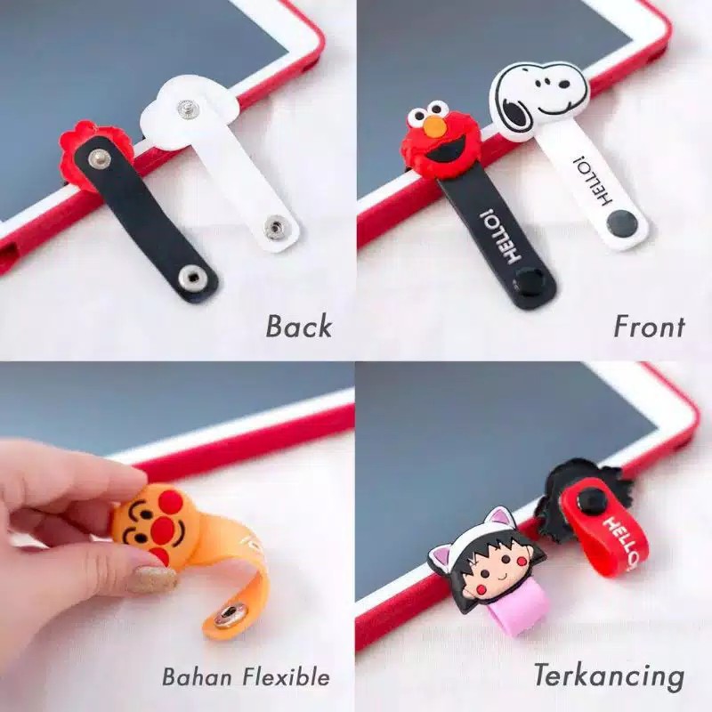 Part II - Pengikat Kabel Karakter Lucu / Cord Holder 3D