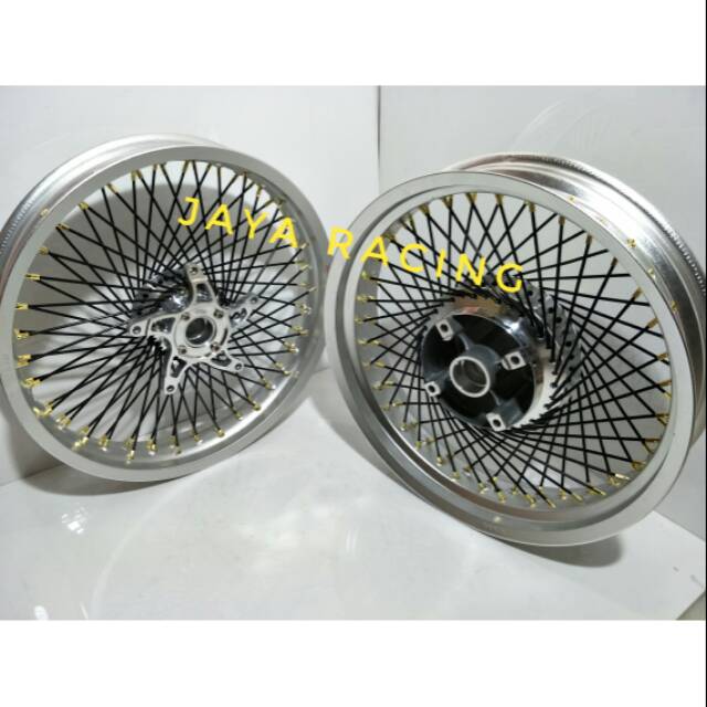 Sepaket velg custom ring 17 tapak lebar 350 250 Ninja r ninja rr paket komplit plus stel velg regest
