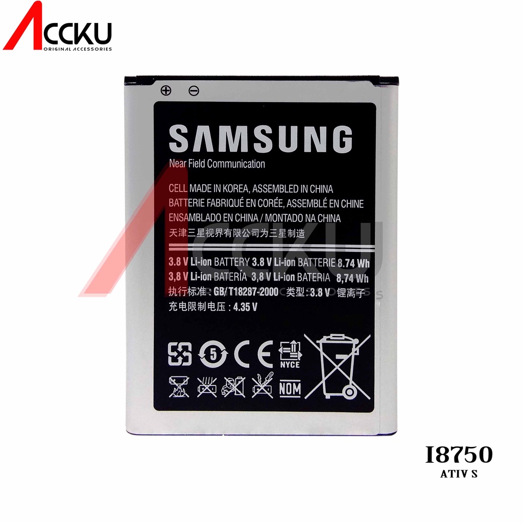 BATERAI SAMSUNG I8750 BATTERY SAMSUNG GALAXY ATIV S EBL1F2 EBL1M1NLU ORIGINAL 99