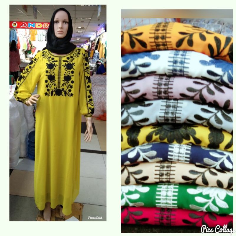 Gamis (dress) OCD bordir import