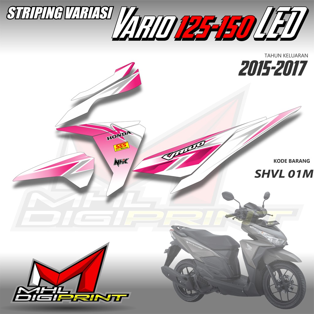 STRIPING VARIASI HONDA VARIO 125 &amp; 150 -  STIKER VARIO 125 &amp; 150 LED - SHVL 01