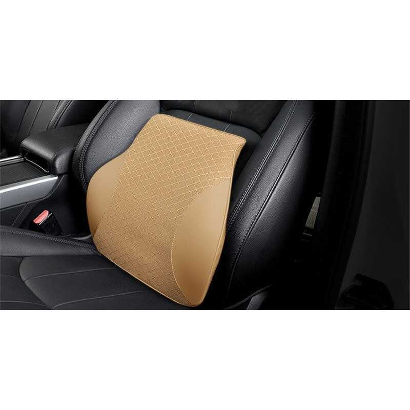 Bantal Punggung Mobil 3D Memory Foam Lumbar Support