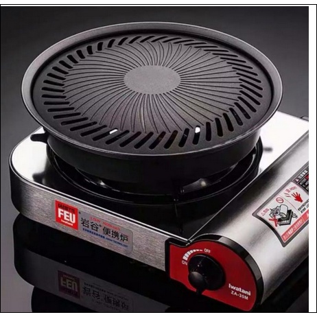 pemanggang daging BBQ steak / Smokeless barbeque Grill Panci Teflon Panggangan Daging