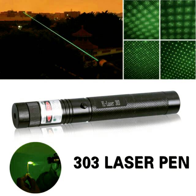 md01 Green laser pointer recharger  jarak jauh baterai cas 303