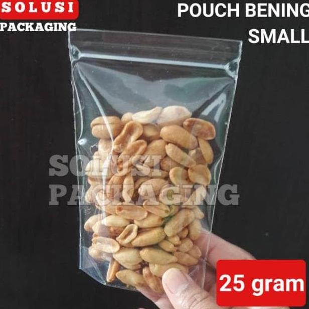 STAND POUCH MINI 25GR ISI 50/KEMASAN KOPI SNACK/PLASTIK KLIP