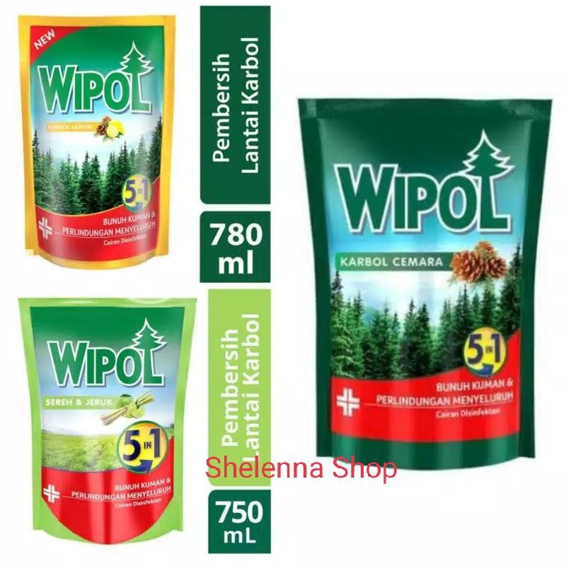 Wipol Sabun Karbol Pembersih Lantai Tangguh Bunuh Kuman 750 / 780 / 450 ml