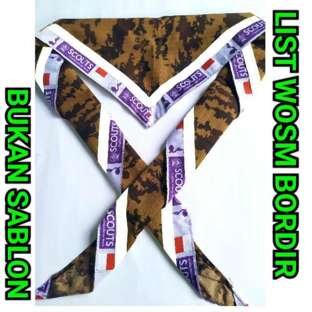 LIST BORDIR SCARF PRAMUKA RIPSTOK LIST SCOUT