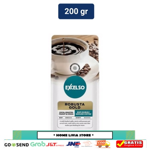 

Excelso kopi Robusta Gold 200gr