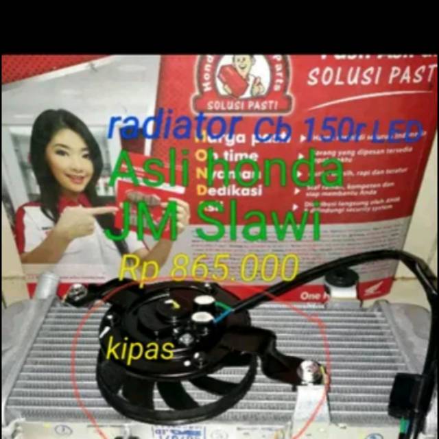 Radiator assy cb 150 led ori Honda