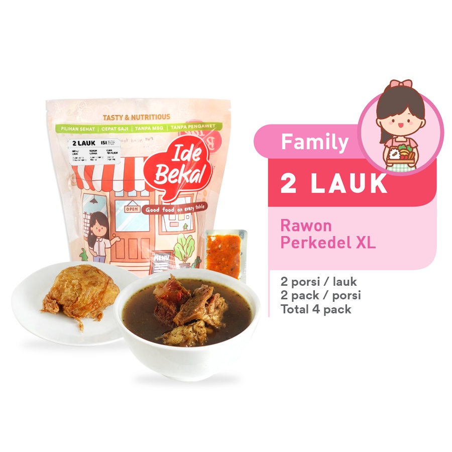 

Idebekal Simple Rawon dan Perkedel Menu Family 2 Lauk Homemade Frozen Food