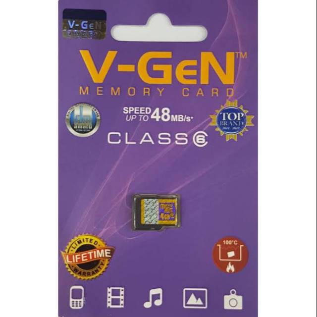 MMC V-GEN / MemoriCard 4Gb V-Gen Class 6 Memory Card