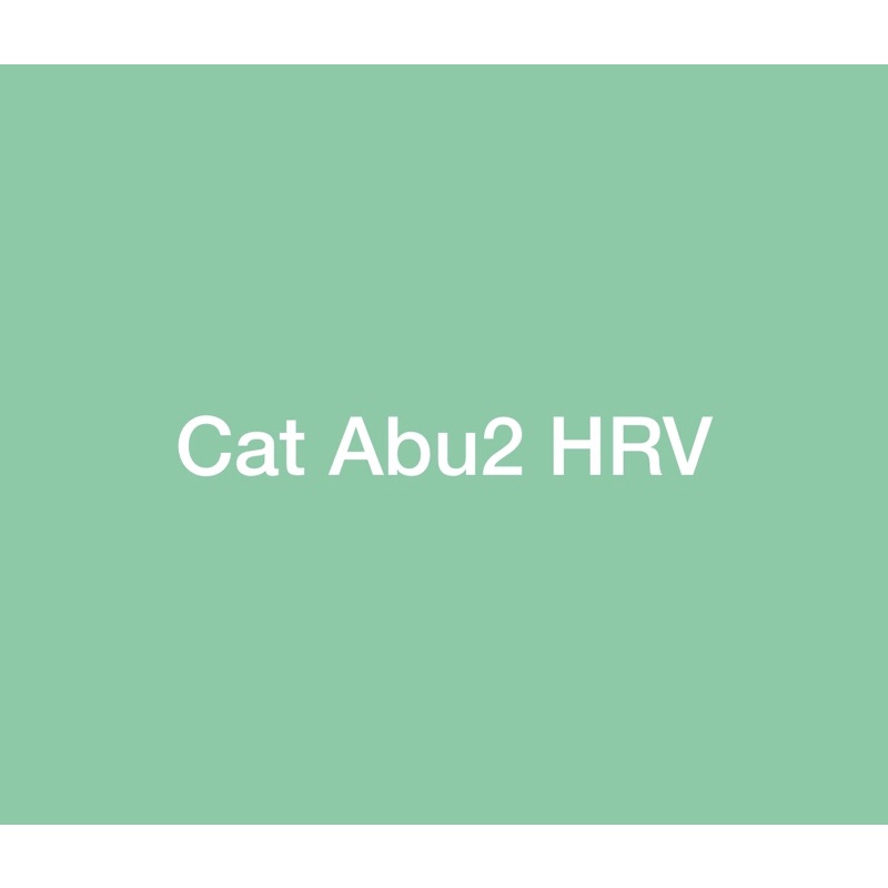 Cat abu2 HRV