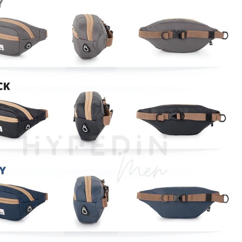 Waistbag Pria Waterproof Tas Selempang Original Tas Pinggang Distro Lokal Brand Premium Hypedin