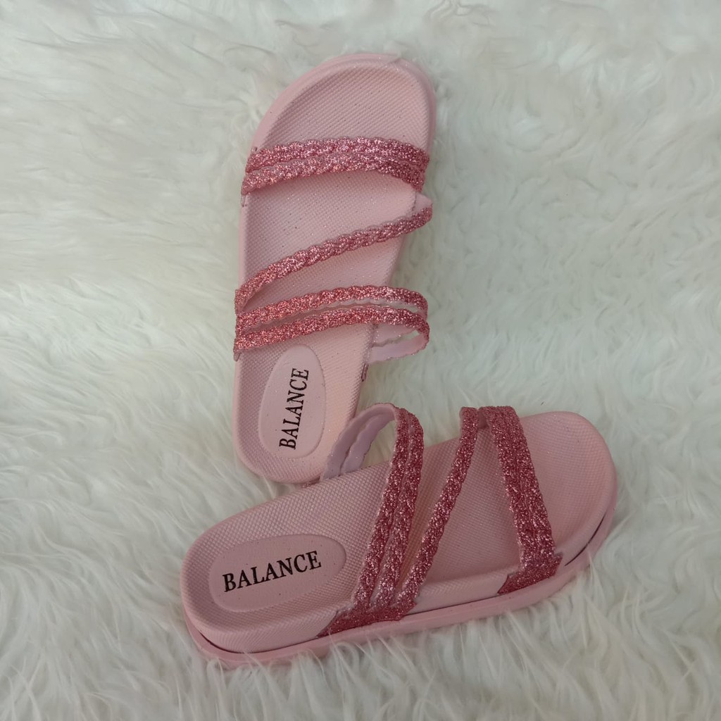 NunuLisaTan- bayar ditempat sandal JELLY terbaru wanita sandal KEPANG GLITTER