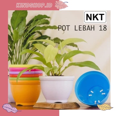 KINDSTORE❤ | Pot Bunga Tanaman Model Sarang Tawon - Pot Tawon 21cm / Pot Tawon 18cm