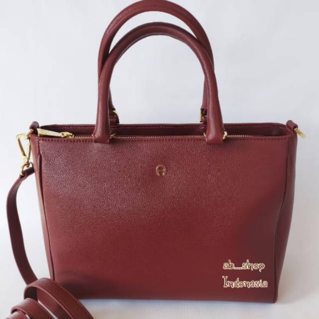 Tas Wanita Aigner Ava Maroon