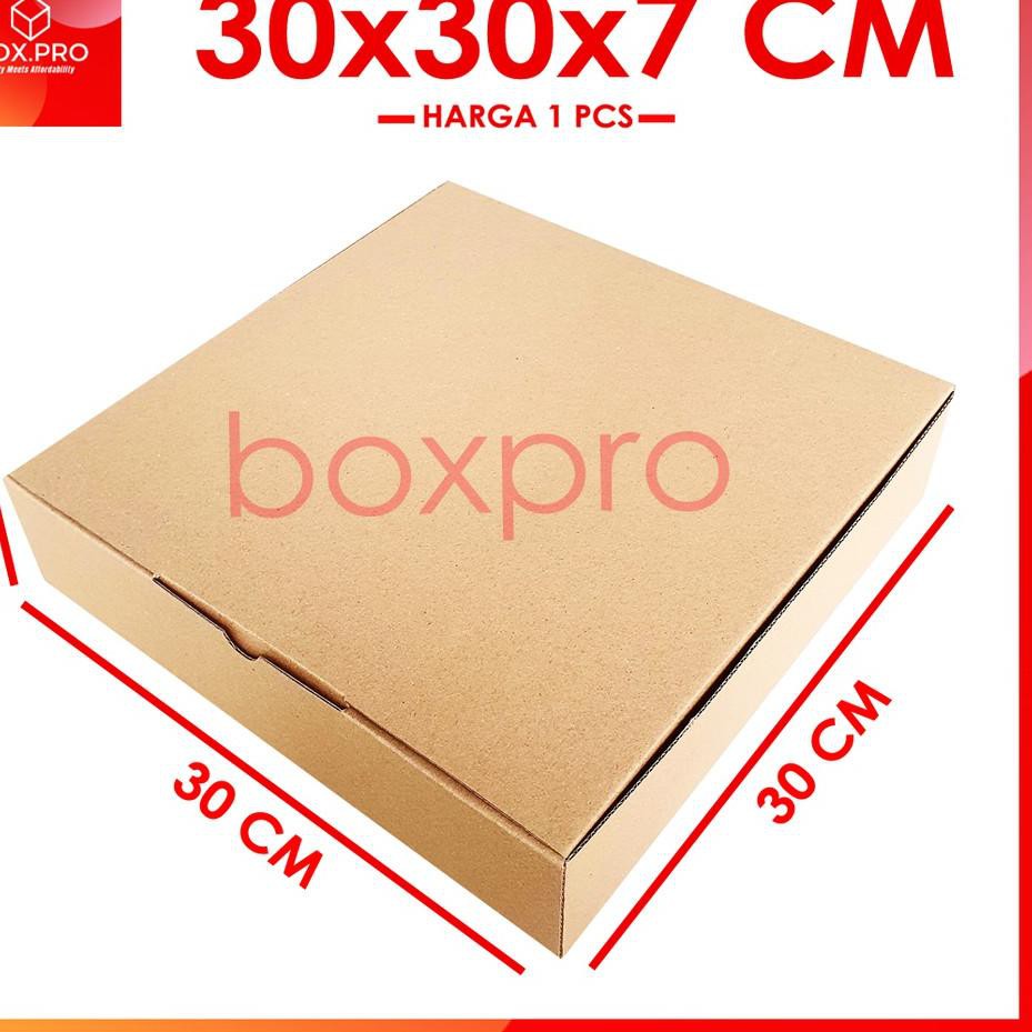 

Kardus Dus uk 30x30x7 cm (10 pcs) Die Cut Box Kotak Packing jeans Baju hampers hoodie Kue dll