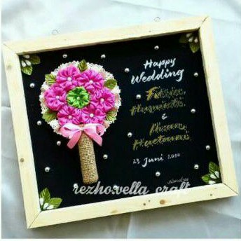 Flower in Frame | wedding gift | kado pernikahan