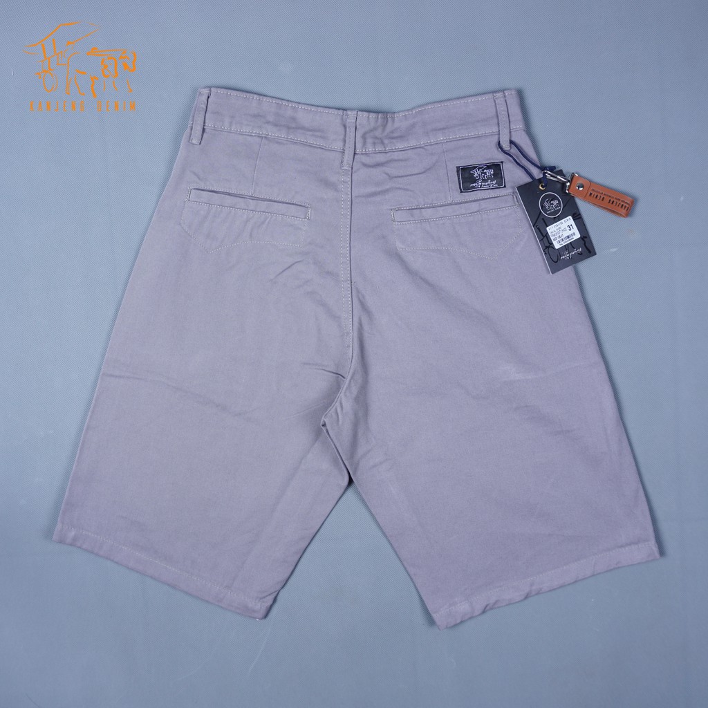 CELANA PENDEK CHINOS MID GRAY ORIGINAL KANJENG DENIM