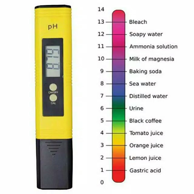 pH Meter Digital Auto Alat Ukur Kadar Asam/Keasaman