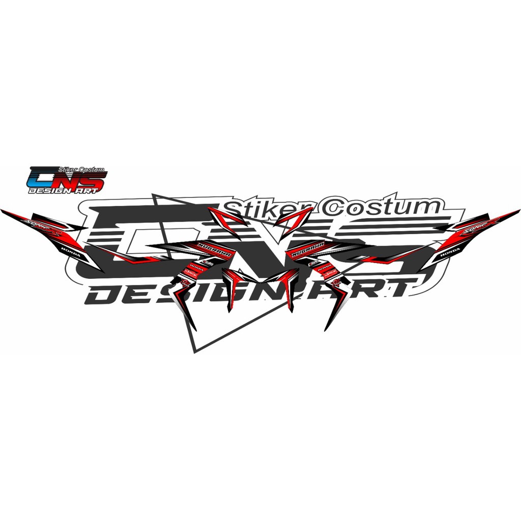 stiker decal striping honda sonic/ sticker decal striping honda sonic