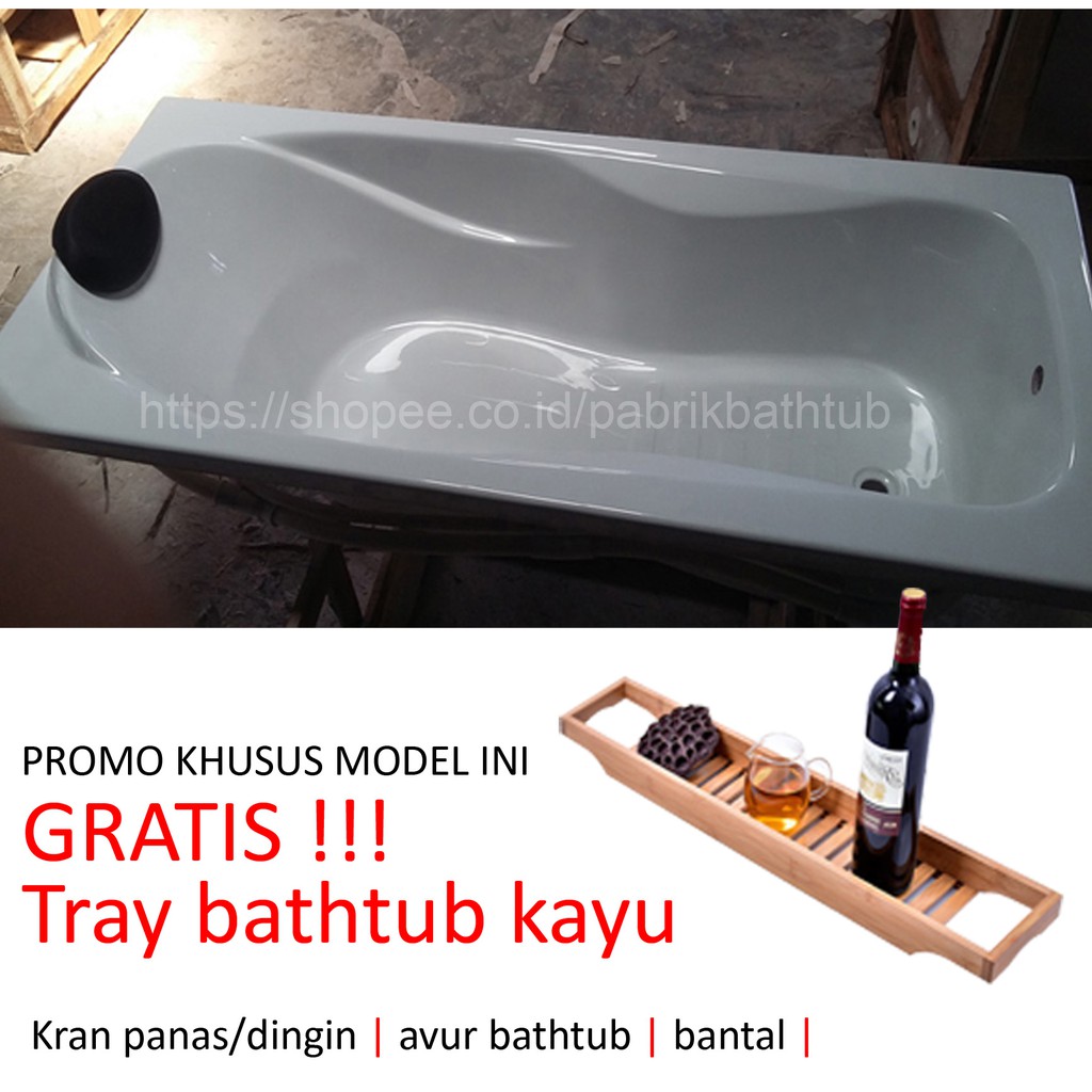 bathtub MST 170 x 80 cm dan 150 x 80 cm