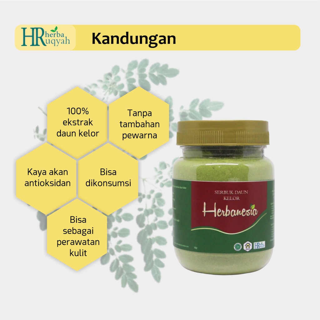 Bubuk Daun Kelor Masker Bubuk Organik Masker Wajah Moringa Powder Bubuk Daun Kelor Murni