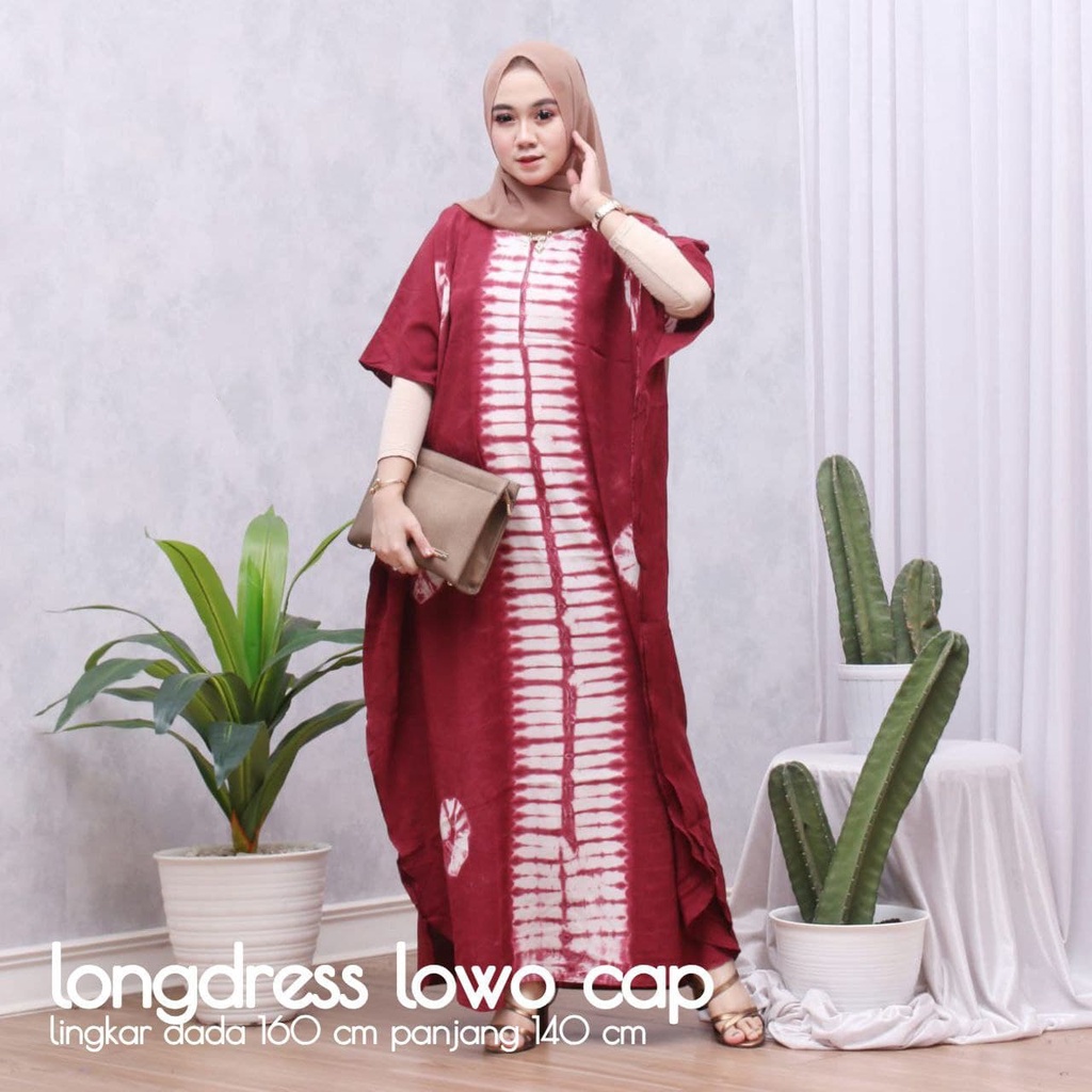 LONGDRESS JUMBO LOWO BATIK CAP ASHANTY/  DRESS KAFTAN / KAFTAN DRESS / DASTER DAILY / LONGDRESS  KAF