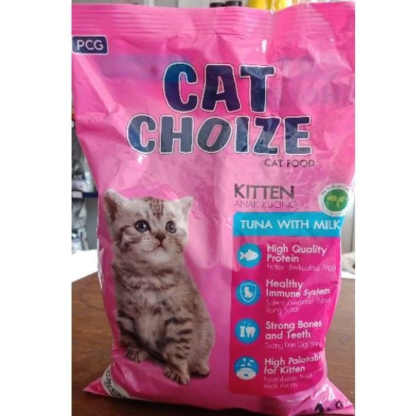 Cat Choize Kitten 1kg | tuna salmon with milk freshpack |makanan kucing