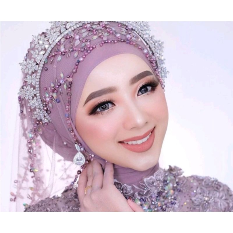 veil wedding/ slayer pengantin / slayer wedding / slayer pesta / slayer india