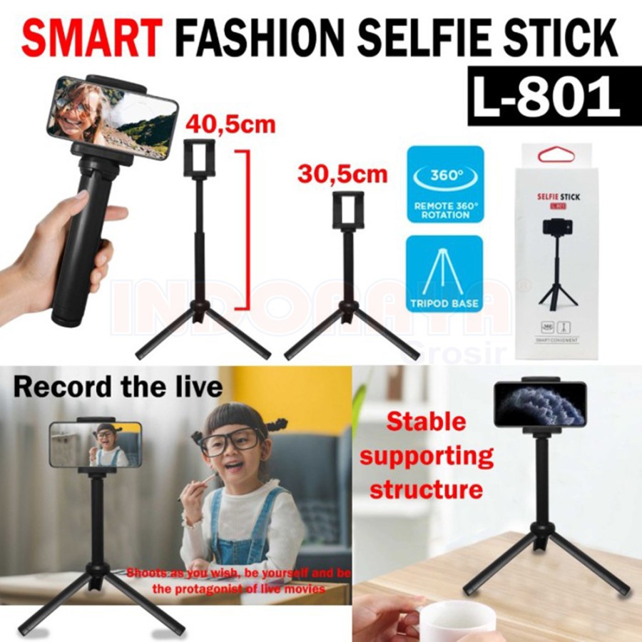 TRIPOD SELFIE STAND  L801 TRIIPOD STAND HOLDER SELFI