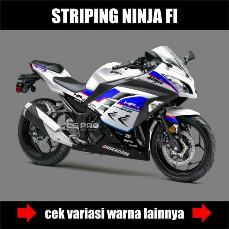 Decal Striping Motor Ninja 250 Fi Old Stiker Variasi Motif Hp4 Bmw