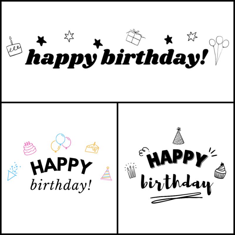 [Happy Birthday Sticker] Stiker Balon PVC bening