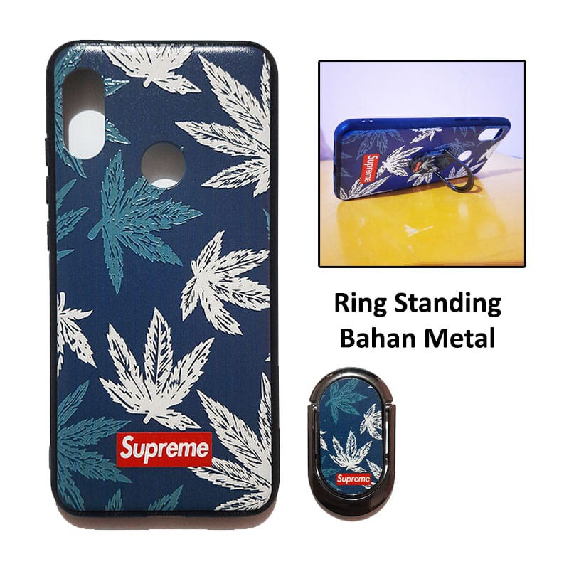 Case hp murah import  J7 2018 J3 2018 Gambar PLUS Ring Standing Metal  Casing Hardcase Motif cowok