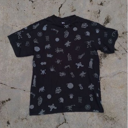 Kaos Tshirt Stussy Vintage AOP Second