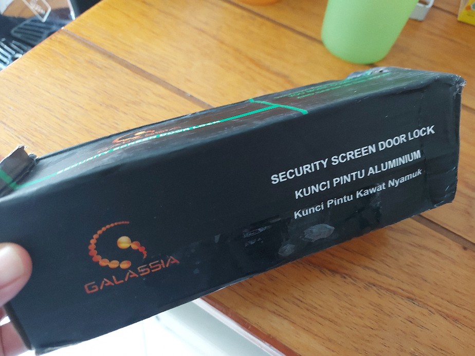 Kunci Pintu Kawat Nyamuk 1 Set Kunci Pintu Aluminium Set Bodi Dan Kunci Handle Pegangan Pintu