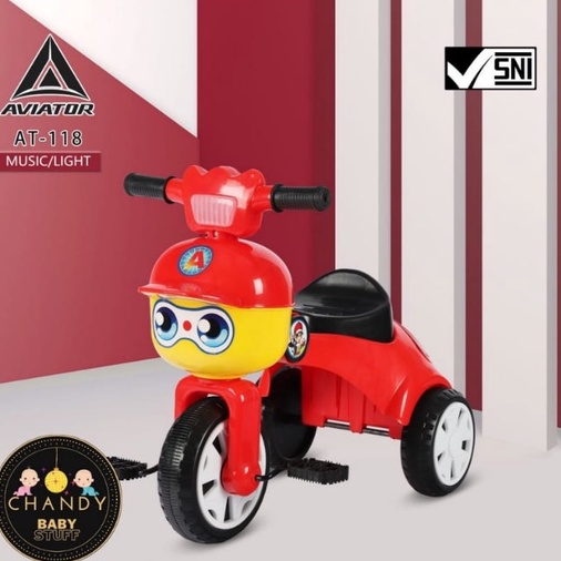 SEPEDA ANAK RODA TIGA TRICYCLE BABY AVIATOR AT 118