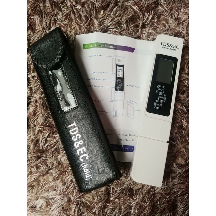 EC TDS METER PENA PENGUKUR 3-IN-1 TDS EC PPM KUALITAS AIR HIDROPONIK