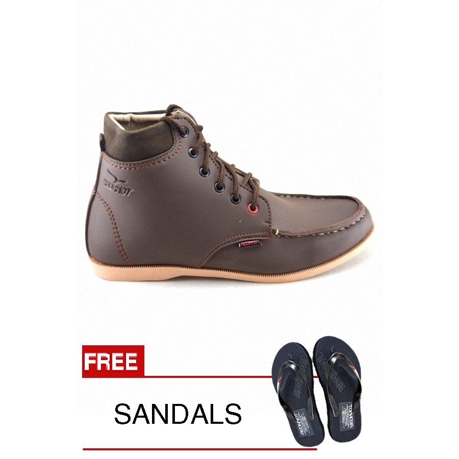 

Redknot - Sneakers Bandit Brown + Bonus Sandal senilai Rp.25.000