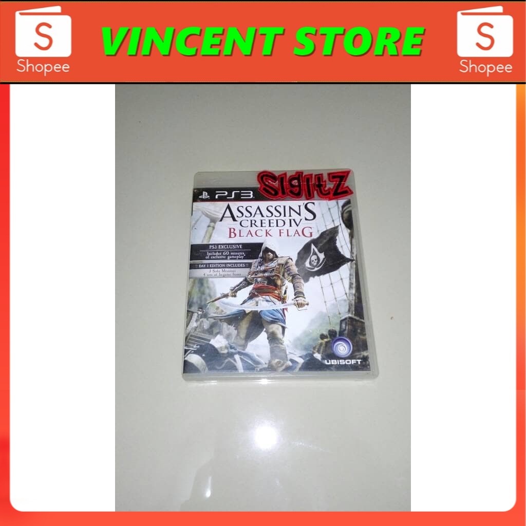 PRODUK ORIGINAL bd ps3 kaset Assassins creed black flag