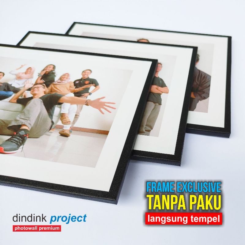 Cetak Foto + Exclusive Bingkai Foto [Frame Tanpa Paku - Tinggal Tempel]
