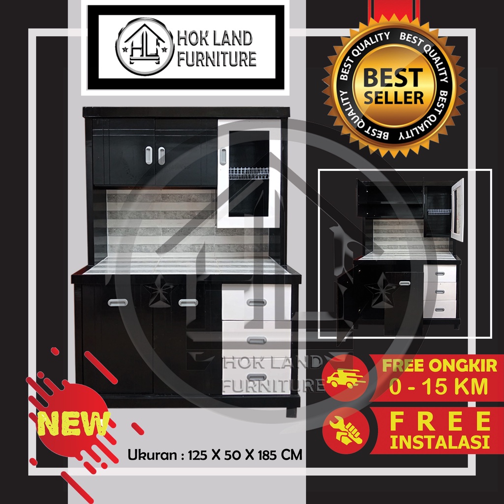 Lemari sayur 3 pintu lemari rak piring dapur minimalis / Lemari Sayur 3Pintu Kayu Multiplek / LS71