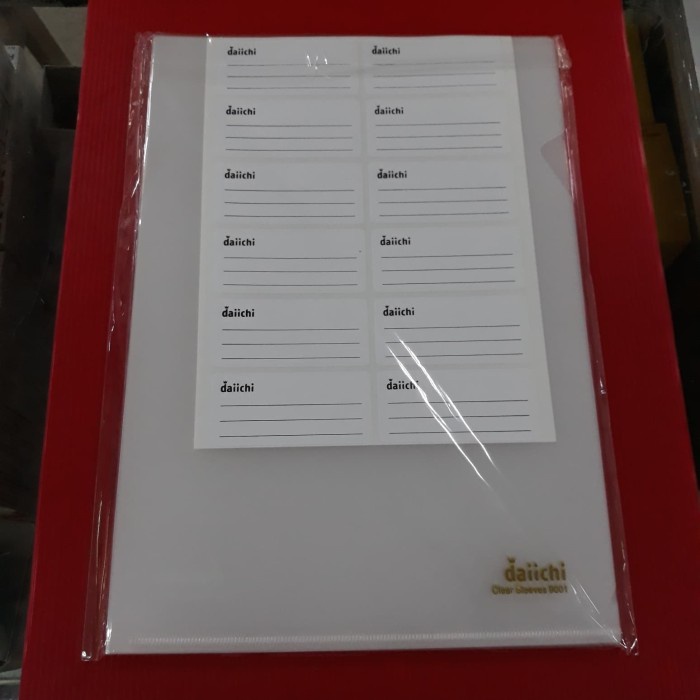 

ORGANIZER-DOCUMENT- MAP L CLEAR HOLDER CLEAR SLEEVES A4 9001 DAIICHI -DOCUMENT-ORGANIZER.