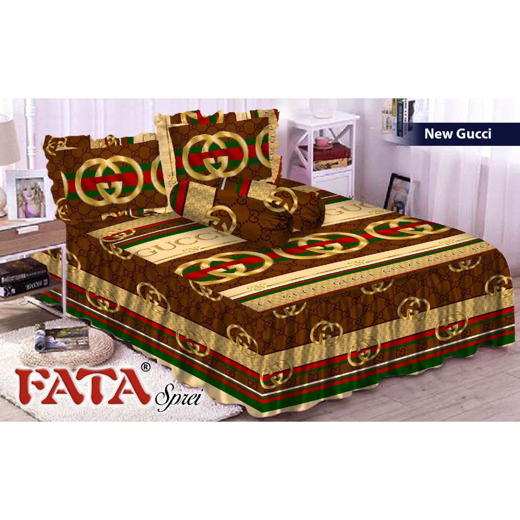 SPREI RUMBAI 180x200 - SPREI FATA RUMBAI 180x200 NEW GUCCI MINIMALIS SEPRAI RUMBAI - SEPREI RUMBAI